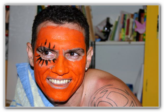 CJ with Face paint